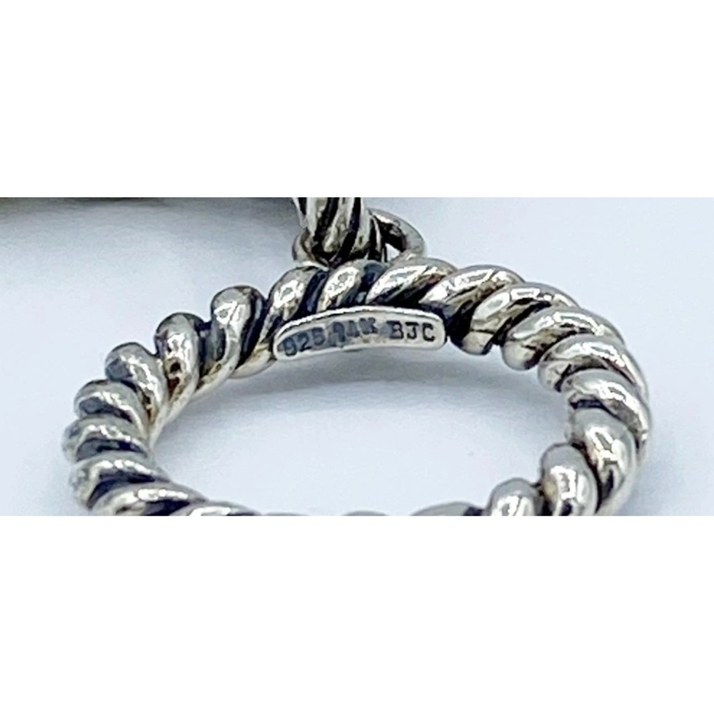 Samuel Benham Sterling Silver & 14kt gold Link Style  Toggle Bracelet - Picture 5 of 5